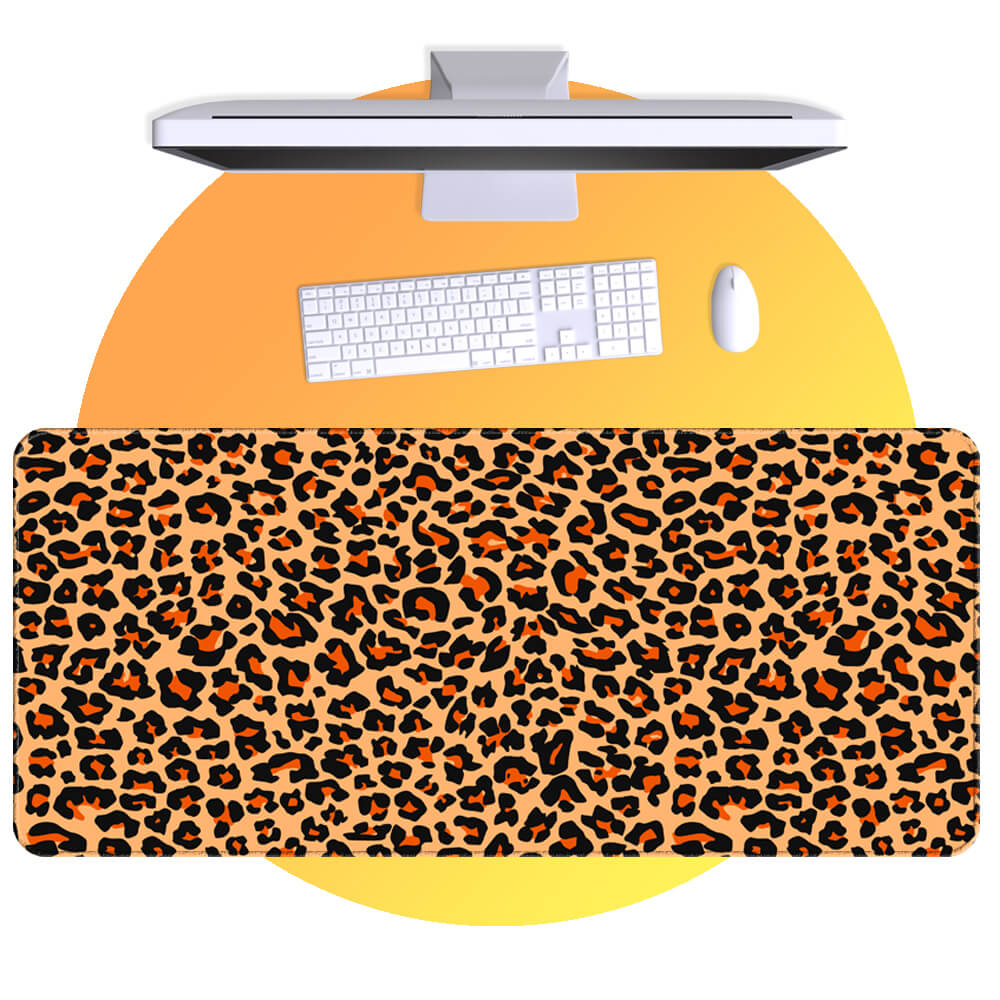 Leopard Pattern Cute Large Desk Mat